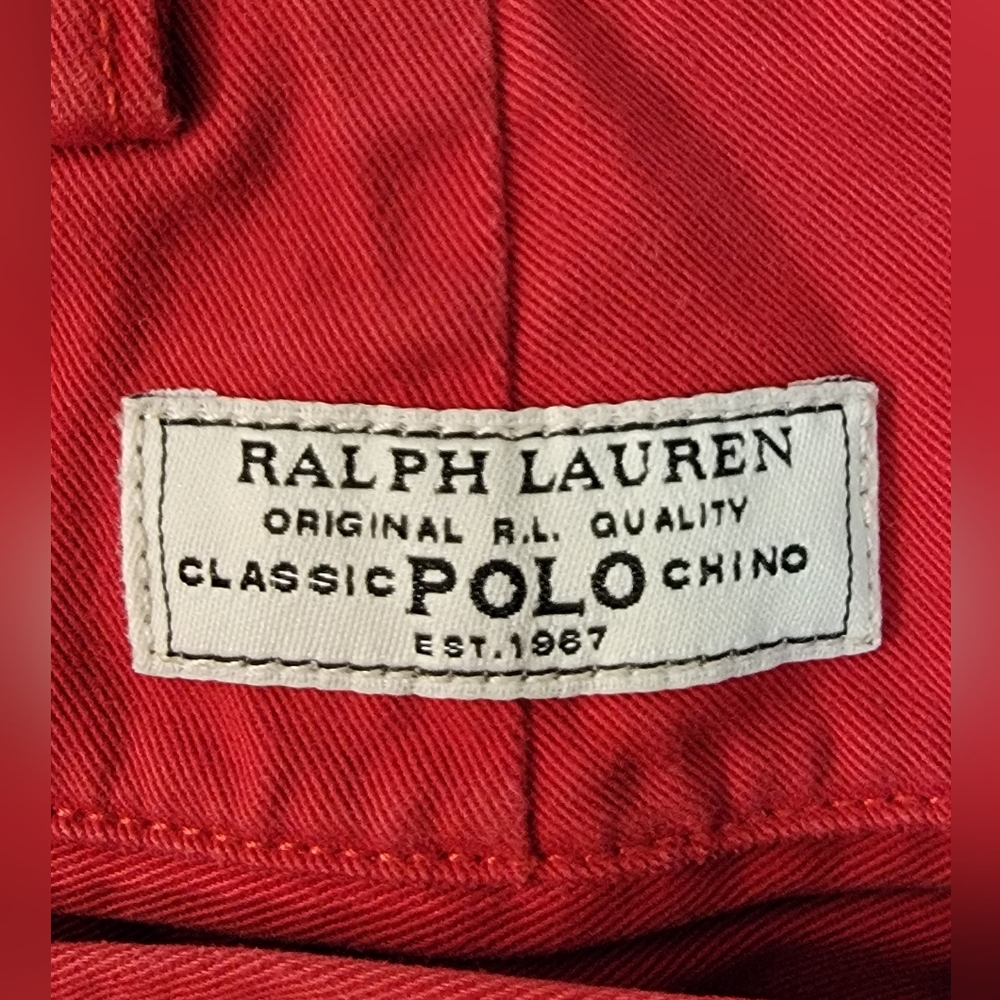 Polo By Ralph Lauren Prospect Short Flat Front Chino Shorts Size 34 - Picture 2 of 8